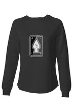 Spaded Aces NS Womens Lightweight Wash Sweatshirt