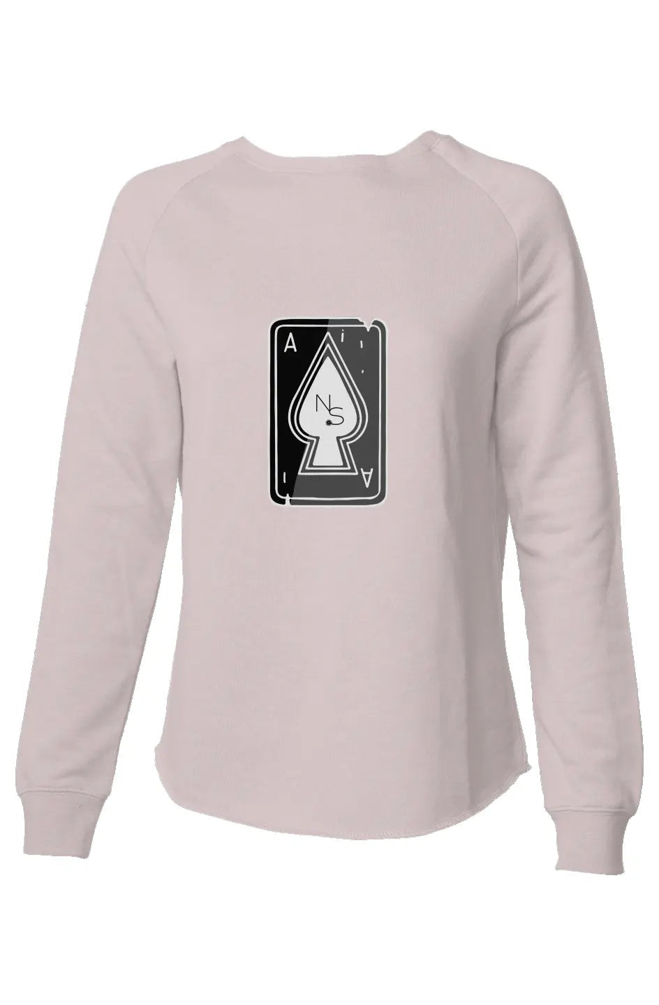 Spaded Aces NS Womens Lightweight Wash Sweatshirt