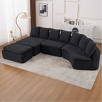 133'' Modular U-Shaped Sectional Compression Sofa