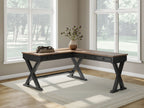 Wildenauer - Home Office Desk And Return - Brown / Black