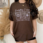 "Everything I Need Is Already Written In The Cards" T-Shirt – Aesthetic Tarot Graphic Tee, Premium 100% Cotton Mystic Worship Top, Soft Lived-In Heavyweight Manifestation Shirt, Made in USA