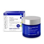 Andalou Naturals Deep Hydration Face Moisturizer, Multi-Correcting Cream, Day & Night Moisturizer For Face With Hyaluronic Acid & Vegan Collagen For Softer & More Supple Skin, 1.7 Fl Oz