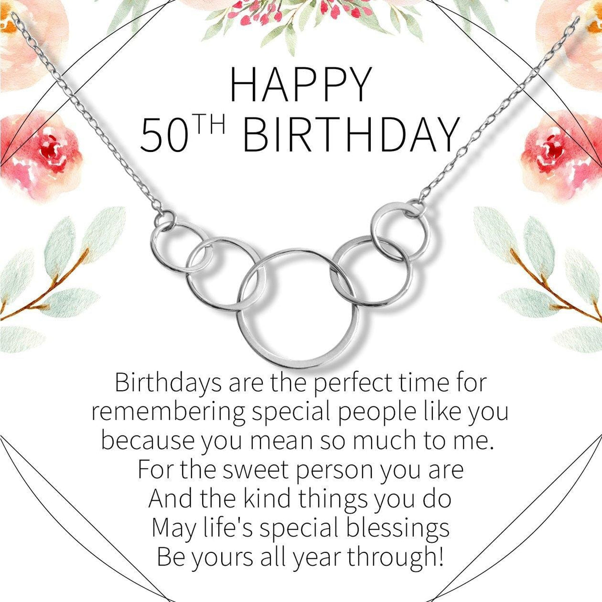 50th Birthday Necklace