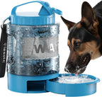77oz Dog Travel Water Bottle with Bowl Leak Proof Hiking Camping Bottle
