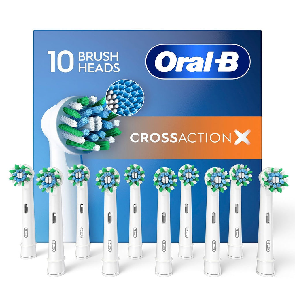 Oral-B Crossaction X Replacement Brush Heads (10 Count)Made in Germany
