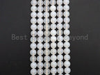 Quality Natural Milky White Agate Beads, UA82