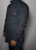 FR Pearl Snap Work Shirt - Reaper Black