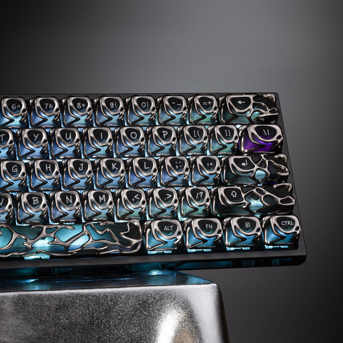 XVX Venom Themed Liquid Metallic Electroplating ABS+PC Keycap Set