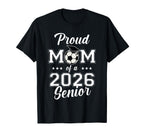 Senior Mom Soccer Class 2026 Womens T-Shirt - Fun Novelty Design for Adults