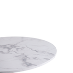 Mid-Century Tulip Dining Table With White Marble Top