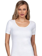 MaRe Premium Quality 100% Brushed Cotton Women's Short Sleeve T-Shirt S - XXL Made in Italy