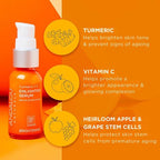 Andalou Naturals Turmeric + C Enlighten Serum, Skin Smoothing Serum With Vitamin C & Turmeric, Anti Aging Skin Care, Diminish Sun Damage And Refine Skin, 1.1 Fl Oz