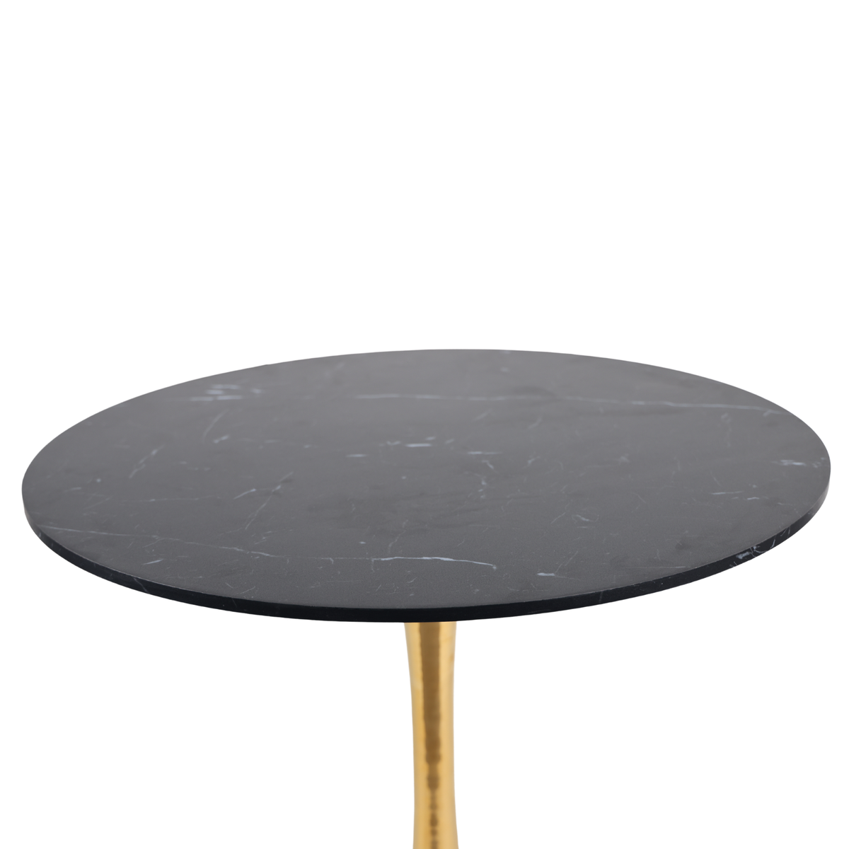 Mid-Century Tulip Dining Table with Black Marble Top