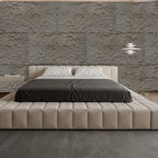 3D Faux Stone Wall Panels, 6 PCS PU Wainscoting Panel