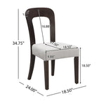 Dining Chairs Set of 2, Upholstered Kitchen Side Chairs