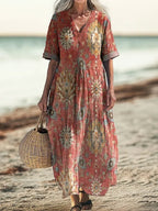 Fashionable Casual Dress With Digital Print