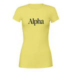 The Self Assured Alpha Women's Cotton T-Shirt
