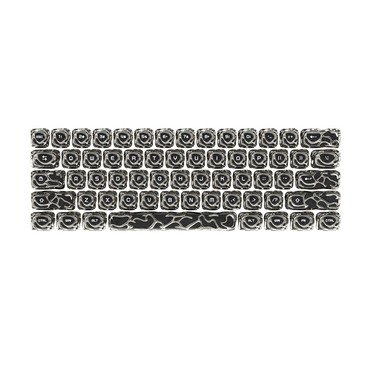 XVX Venom Themed Liquid Metallic Electroplating ABS+PC Keycap Set