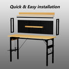 71" Adjustable Workbench with Pegboard