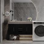 39.4 Inches Single Contemporary Floating Bathroom Vanity