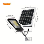 4 Sets of Outdoor Waterproof Solar Lamps, 6000mAh Solar Street Lamps, Suitable for Outdoor Lighting from Dusk to Dawn
