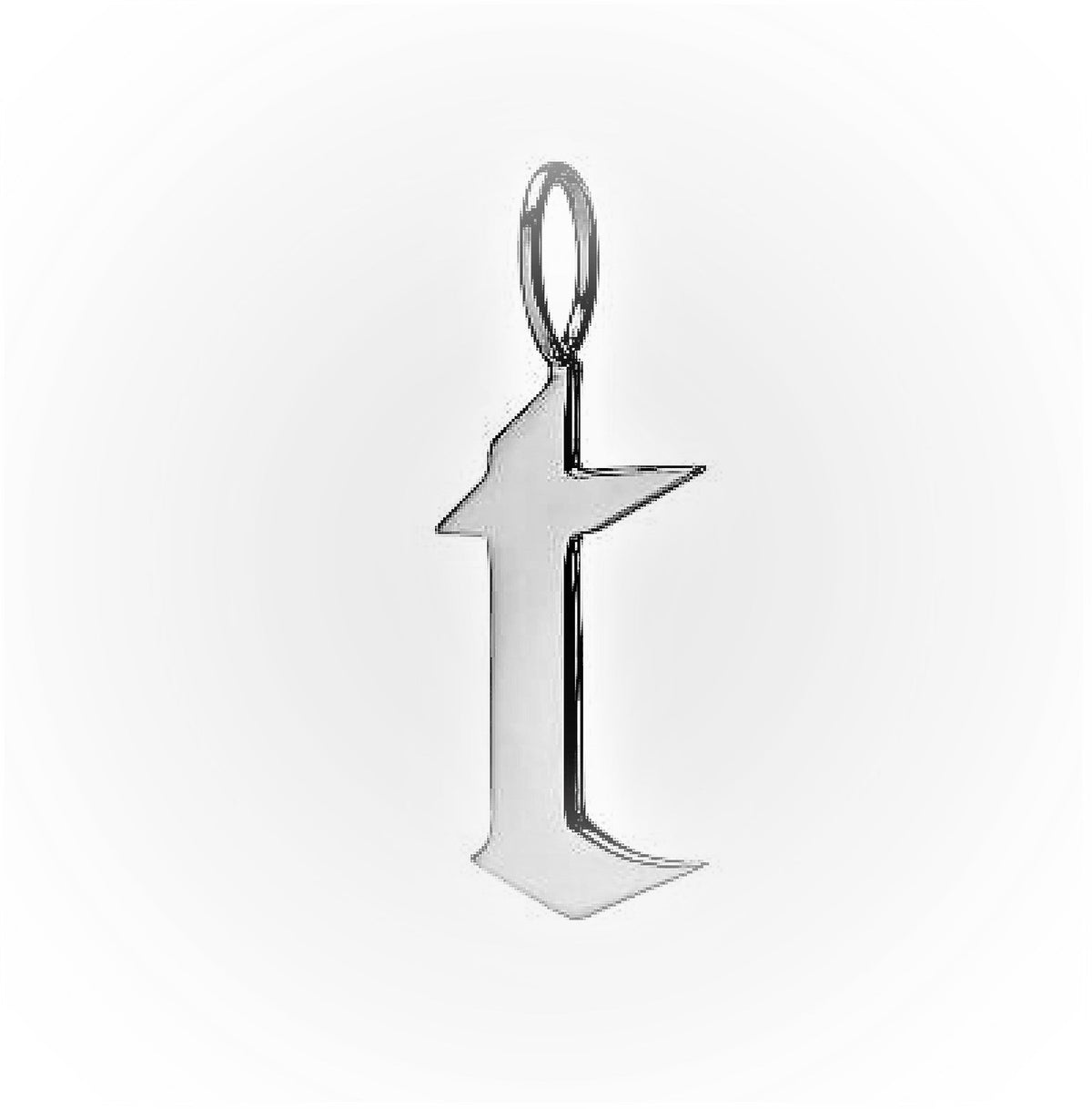 Gold Filled Charm Personalized Gotic Initial Letter Charm Necklace, Custom Old English Font Style, Delicate Initial Necklace For Women Men (Small) | A-213 to A-238, A-240 to A-265
