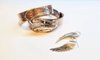 Copper Sculpted Angel Wing Frame Cuff