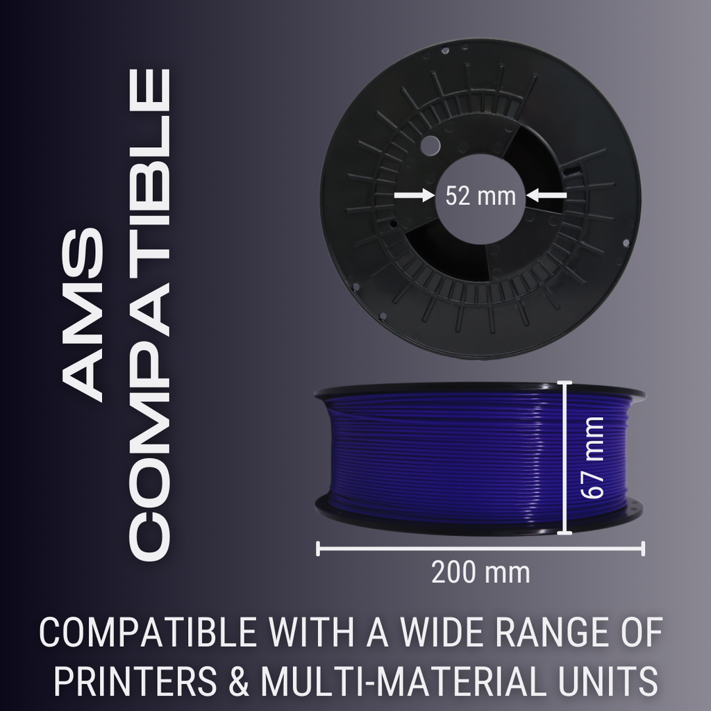 Onyx Black AF 1.75mm Tough Pro PLA+ Filament Made in the USA!