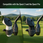 DriVR Ace - VR Golf Club Handle Accessory - Compatible with Quest 3/3s and Pro