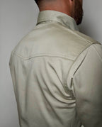 FR Western Style Pearl Snap - Khaki - With U.S Flag