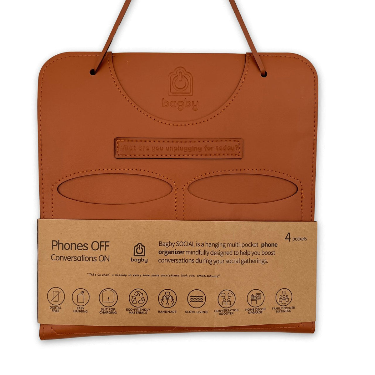 Bagby SOCIAL Vegan Leather - 4 Pocket Phone Holder