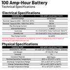 100 Amp-Hour 100ah 12V 12 Volt AGM Deep Cycle Sealed Lead Acid Battery