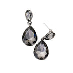 Women's Glass Crystal Teardrop Dangle Earrings
