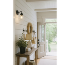 Clear Tiered Bell Wall Sconce