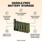 12 AA Pack Battery Caddy (Military Green)