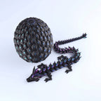 3D Printed Crystal Dragon Fidget Toy – Articulated Flexible Desk Toy Gift