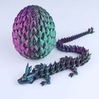 3D Printed Crystal Dragon Fidget Toy – Articulated Flexible Desk Toy Gift