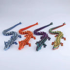 3D Printed Crystal Dragon Fidget Toy – Articulated Flexible Desk Toy Gift