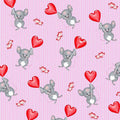 Comfy Flannel - Mouse & Hearts