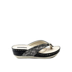 Women's Dafni Black Wedge Sandals