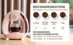 2 in 1 Single Serve Coffee Maker K Cup & Ground Coffee Brewer 4-8 Cup Size