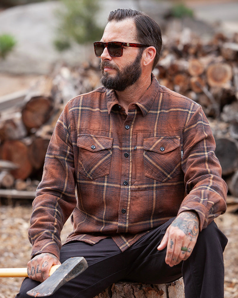 Destroyer Flannel - Burnt Brown