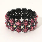 Crystal Rhinestone Stretch Evening Bracelet