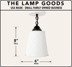 Embossed White Tin Ceiling Light
