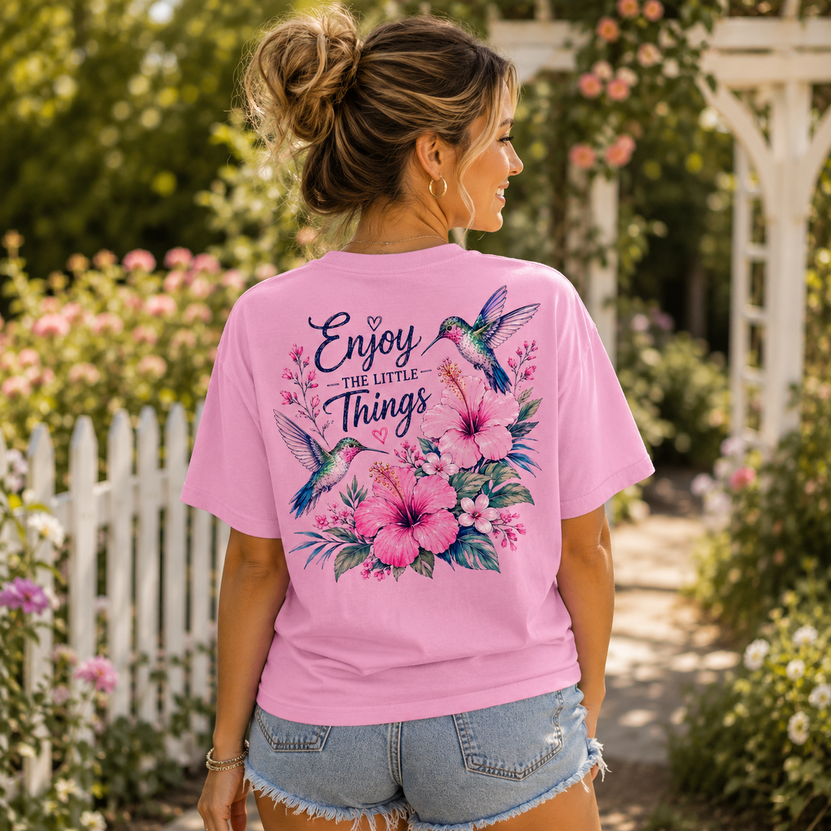 Enjoy The Little Things Hummingbird T-Shirt