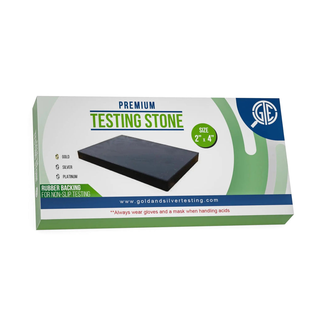 Gold & Silver Testing Kit JSP Acids 10K-24K, Silver, Neutralizer & 2 Large GTE Testing Stones