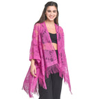 Leaf Lace Cover Up Kimono Poncho