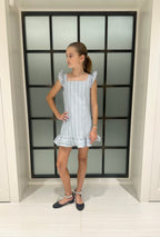 AA Light Blue Ruffle Dress