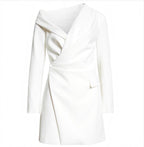 A.L.C.
Women's Skyla One-Shoulder Long Sleeve Dress in Daikon Sz 2