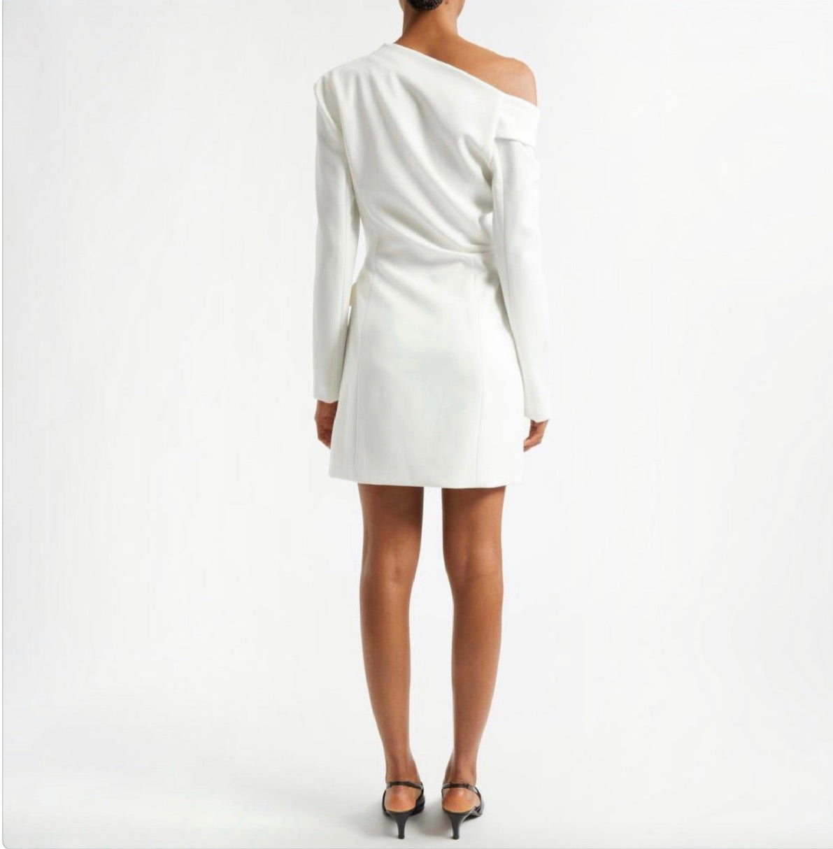 A.L.C.
Women's Skyla One-Shoulder Long Sleeve Dress in Daikon Sz 2